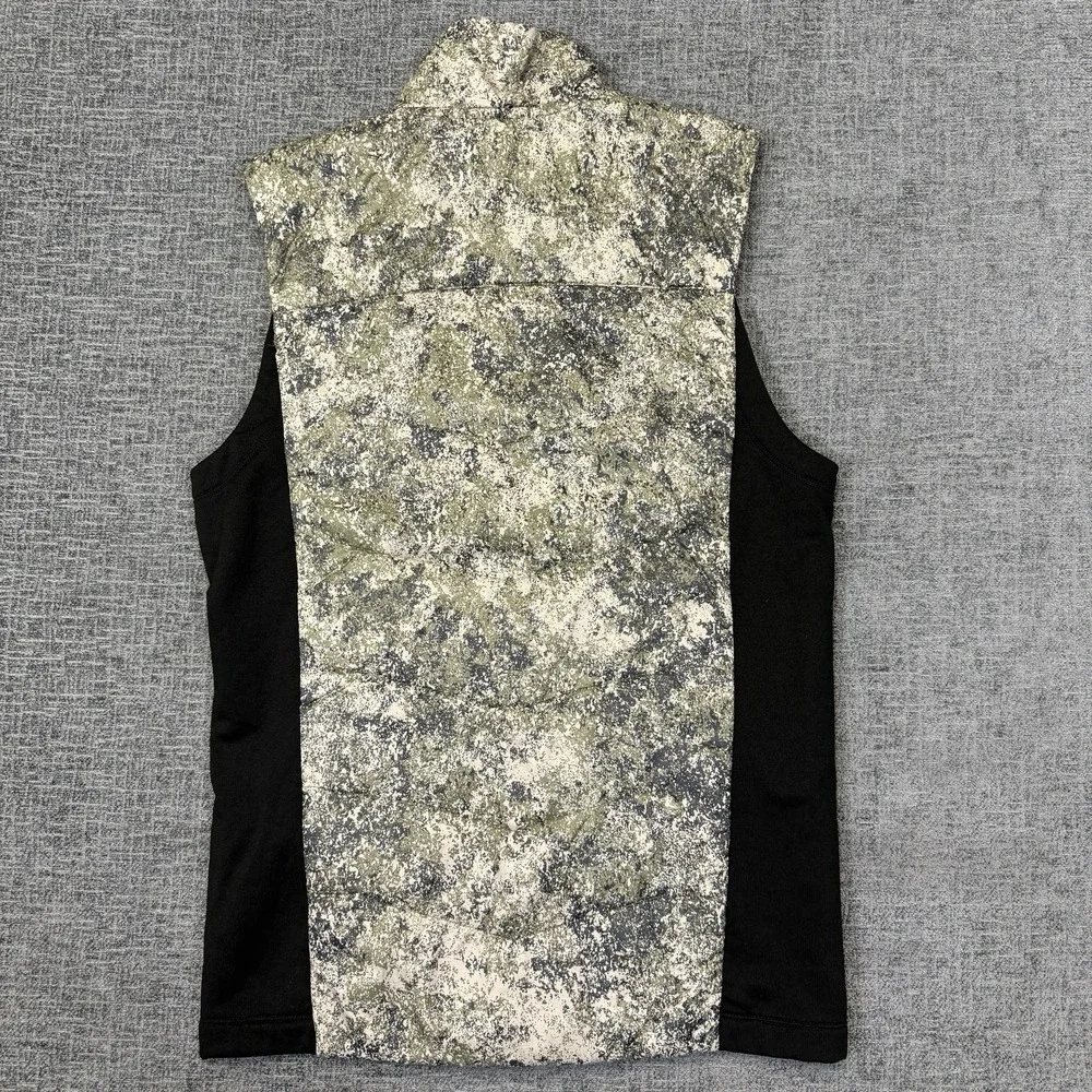 Smartwool Vest Mens Small Green‎ Camo Full Zip Wool Outdoor Hunting Smartloft